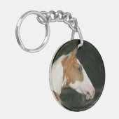 ペンキの馬のHeadshot 2 キーホルダー (正面左)