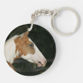 ペンキの馬のHeadshot 2 キーホルダー (裏面)