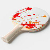 ペンキの(ばちゃばちゃ)跳ねるのカスタムの卓球ラケット 卓球ラケット (正面アングル)