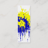 ペンキの（ばちゃばちゃ）跳ねるのプロフィールカード スキニー名刺 (裏面)