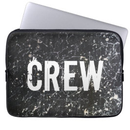 ペンキの（ばちゃばちゃ）跳ねるの乗組員|の木炭および白 ラップトップスリーブ