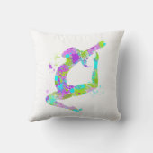 ペンキの(ばちゃばちゃ)跳ねるの体操の装飾用クッション クッション (裏面)