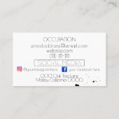 ペンキの（ばちゃばちゃ）跳ねるの名刺 名刺 (裏面)