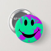 ペンキの(ばちゃばちゃ)跳ねるの顔 缶バッジ (正面&裏面)