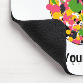 ペンキの（ばちゃばちゃ）跳ねるのAppleの多彩な先生 マウスパッド (コーナー)