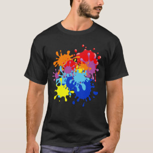 ペンキの（ばちゃばちゃ）跳ねる Tシャツ