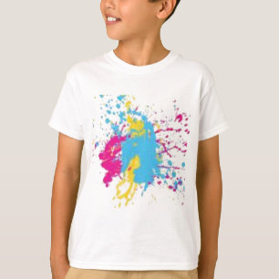 ペンキの(ばちゃばちゃ)跳ねる Tシャツ
