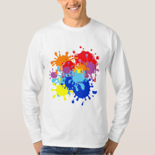 ペンキの(ばちゃばちゃ)跳ねる Tシャツ