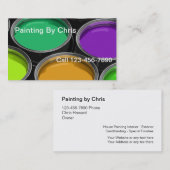 ペンキはペインターの名刺を缶詰にします 名刺 (正面/裏面)