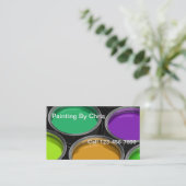 ペンキはペインターの名刺を缶詰にします 名刺 (スタンド正面)