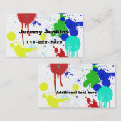 ペンキは名刺をはねかけます 名刺 (正面/裏面)