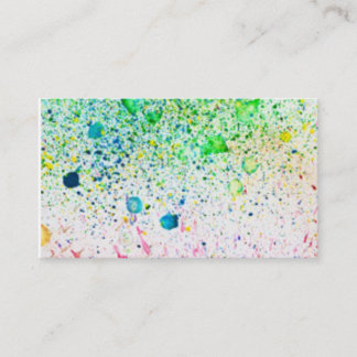 ペンキは名刺をはね飛ばしました 名刺