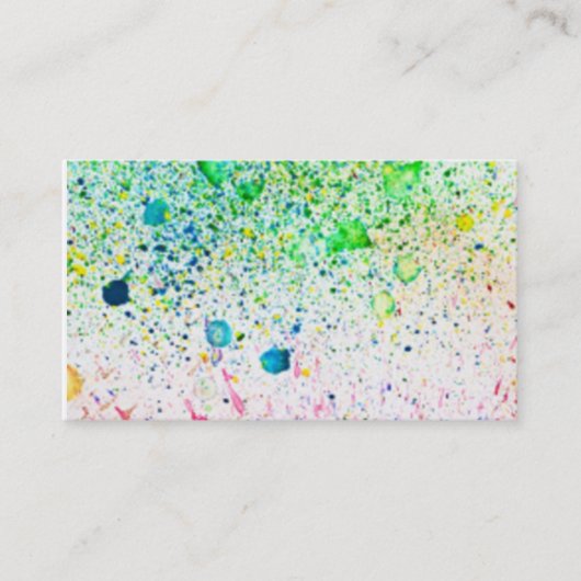 ペンキは名刺をはね飛ばしました 名刺 (正面)