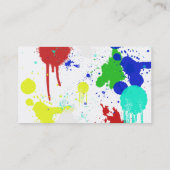 ペンキは子供のテレホンカードをはねかけます コーリングカード (裏面)