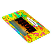 ペンキは黄色い背景ではねかけます マグネット (右側)