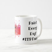 ペンキを毎日絵を描くインスピレーション コーヒーマグカップ (正面右)