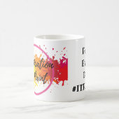 ペンキを毎日絵を描くインスピレーション コーヒーマグカップ (中央)