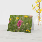 ペンキブラシバラ色の05 004 カード (黄色い花)