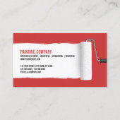 ペンキローラーの絵画の建築業者の名刺 名刺 (正面)