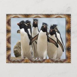 ペンキン歩く ポストカード