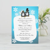 ペンキン結婚のリハーサルディナー 招待状 (スタンド正面)