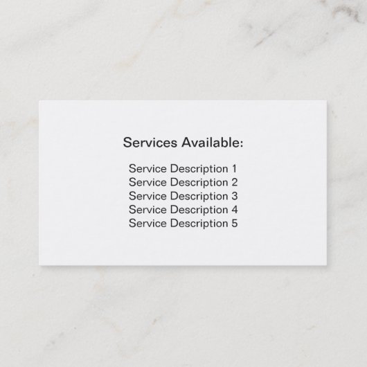 ペンキ師の絵画名刺 名刺 (裏面)