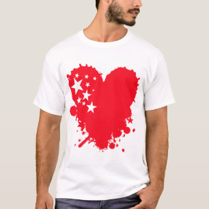 ペンキ愛ハート Tシャツ