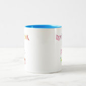 ペンキ水を飲まないで下さい ツートーンマグカップ (中央)