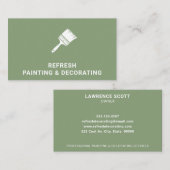 ペンキ・アンド・デコレー絵を描ター・ブラシ・グモダンリーン 名刺 (正面/裏面)