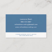 ペンキ・アンド・デコレー絵を描ター・ローモダンラー海軍 名刺 (裏面)