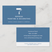 ペンキ・アンド・デコレー絵を描ター・ローモダンラー海軍 名刺 (正面/裏面)