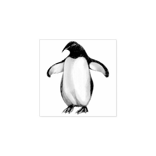 ペンギおもしろいンのかわいい鳥獣個人文房具 ラバースタンプ (インプリント)