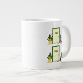 ペンギおもしろいン風刺美容整形外科医 ジャンボコーヒーマグカップ (正面右)