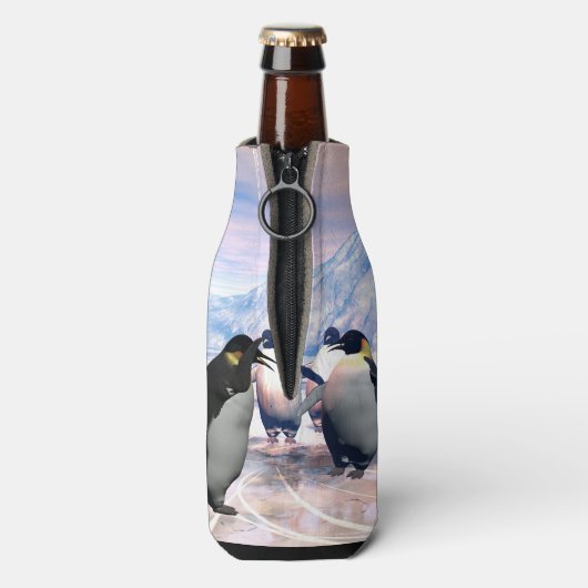 ペンギおもしろいン ボトルクーラー (ボトル裏面)