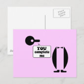 ペンギおもしろいン ポストカード (正面/裏面)