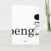 ペンギホリデーウィッシング雪だるまカード シーズンカード (裏面)