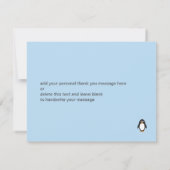 ペンギンありがとうノートカード サンキューカード (裏面)