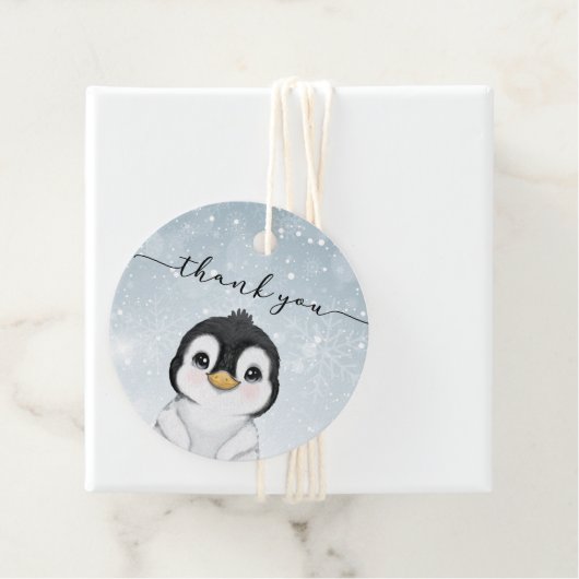 ペンギンありがとうメッセージカード フェイバータグ (インサイチュ)