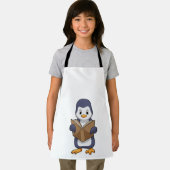ペンギンおたくと本 エプロン (インサイチュ)
