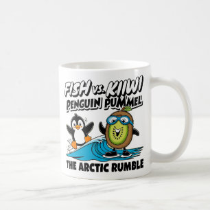 ペンギンおもしろいとキウイ コーヒーマグカップ