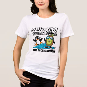 ペンギンおもしろいとキウイ トライブレンドTシャツ
