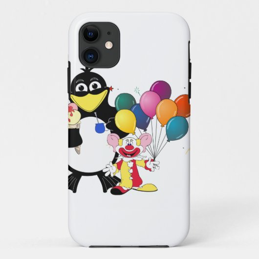 ペンギンおもしろいとピエロ漫画 Case-Mate iPhoneケース (裏面)