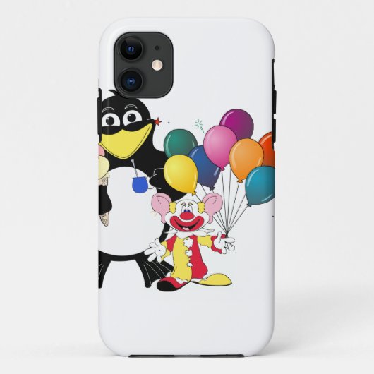 ペンギンおもしろいとピエロ漫画 Case-Mate iPhoneケース (裏面)