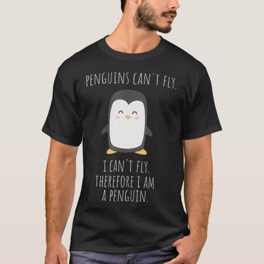 ペンギンおもしろいギフトだから私はペンギン Tシャツ (正面)
