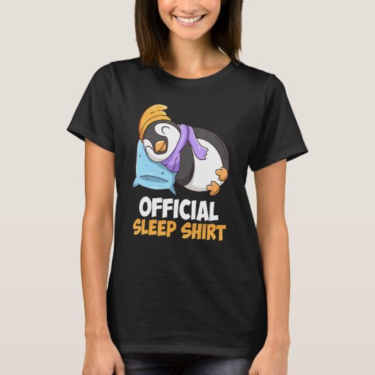 ペンギンおもしろいスリープシャツ Tシャツ (正面)