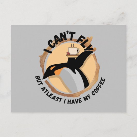 ペンギンおもしろいドングコーヒー ポストカード (正面)