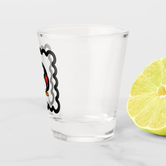 ペンギンおもしろいバードデザイン ショットグラス (右)