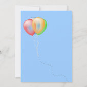 ペンギンおもしろい誕生会 招待状 (裏面)