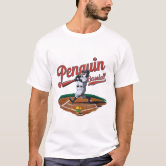 ペンギンおもしろい野球 Tシャツ