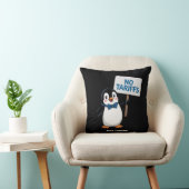 ペンギンおもしろい類の関税撤廃に対する笑わされる抗議 クッション (椅子)